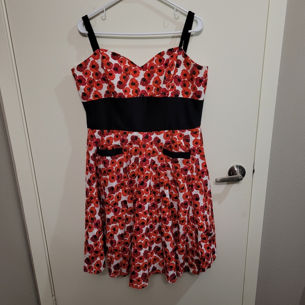 Spaghetti strap Pin-up style dress